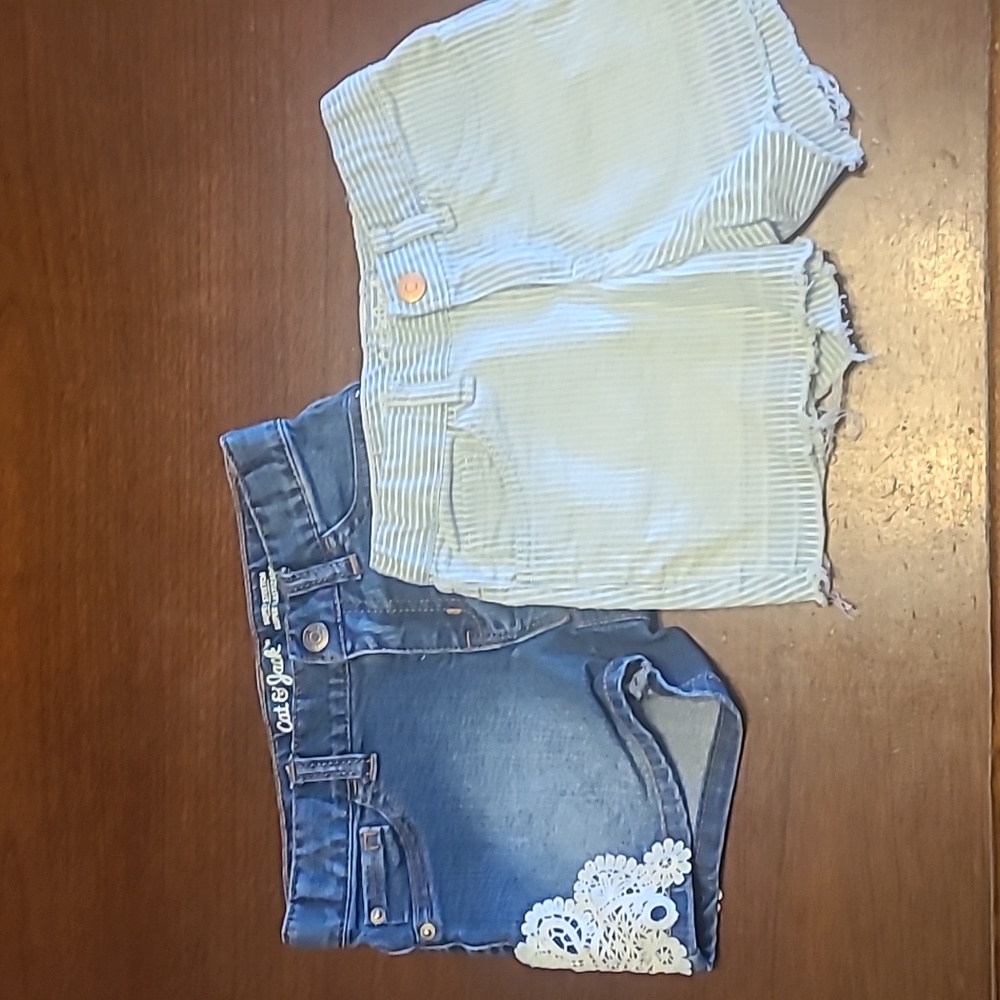 Bundle of cat and jack denim shorts